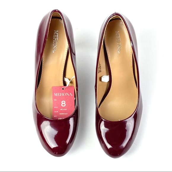 Merona Shoes - 🌸Merona Melanie Bordeaux Platform Pumps 3.5" Heel